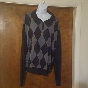Perry Ellis Zip half down sweater